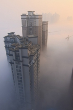 天空之城：长沙现平流雾美景 - 长沙新闻网