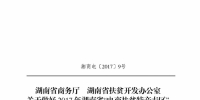 关于做好2017年湖南省“电商扶贫特产专区”线上线下系列活动的通知 - 商务厅