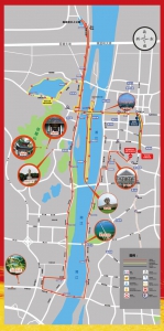 2018年长沙国际马拉松赛事路线图。（详情请点击大图） - 新浪湖南