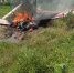 突发！一架小型飞机宁乡训练时起火烧毁 两人被烧伤 - 新浪湖南