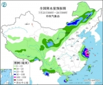 全国降水量预报图（7月25日08时-26日08时）。 - 新浪湖南