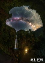 今年在株洲炎陵拍摄的《银河瀑布》 - 新浪湖南