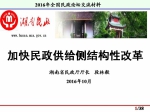 湖南省民政厅厅长段林毅：加快民政供给侧结构性改革 - 民政厅